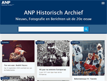 Tablet Screenshot of anp-archief.nl